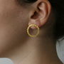 Dotty Circle Earrings, thumbnail 1 of 6