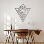 Modern Geometric Mountain And Forest Metal Wall Art, thumbnail 6 of 12