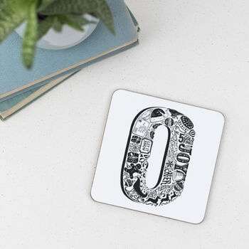 Noel Christmas Coaster Set Of Four, 4 of 6