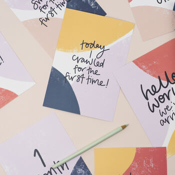 Colourful Baby Milestone Cards, 7 of 11