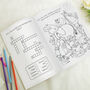 Personalised Pink A4 Wedding Activity And Colouring Book For Kids, thumbnail 3 of 7