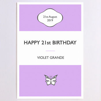 Personalised Birthday Stripe Birthday Card, 6 of 11