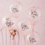 Team Bride Floral Confetti Hen Party Balloons, thumbnail 1 of 3