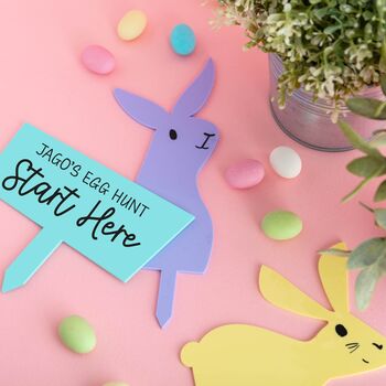 Personalised Colourful Easter Bunny Egg Hunt, 2 of 4