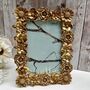 Gold Floral Photo Picture Frame 6x4' 10x15cm Portrait Landscape, thumbnail 1 of 5