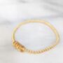 Gold Vermeil Milestone Birthday Stretch Bracelet In Various Ages, thumbnail 9 of 9