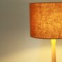 Linen Rust Brown Lampshade, thumbnail 5 of 9