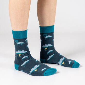 Bamboo Socks | Lightning Socks | Weather Socks | Novelty Socks, 4 of 5