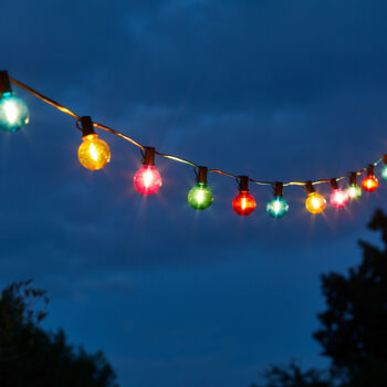 25 Multi Coloured Plug In Outdoor Festoon Lights, 3 of 4