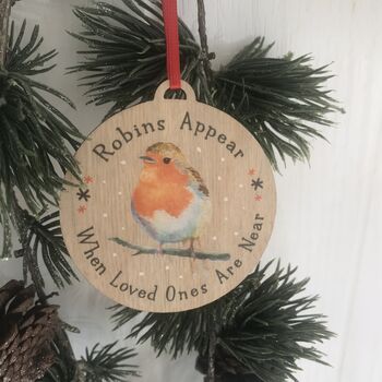 Personalised Robin Christmas Decoration, 4 of 4
