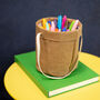 Brown Hanging Paper And Leather Planter Or Storage Bag, thumbnail 8 of 12