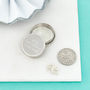 Personalised Luck And Love Silver Christening Keepsake, thumbnail 1 of 5