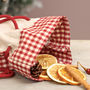 Set Of Two Personalised Cotton Christmas Favour Bags, thumbnail 5 of 8