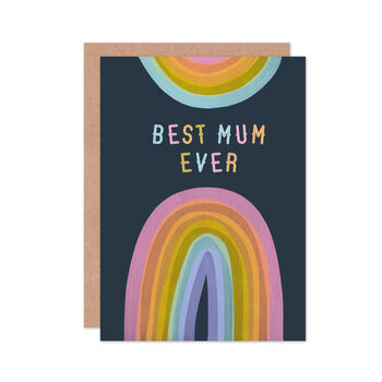 Rainbow Paint Best Mum Ever Birthday Card, 2 of 2