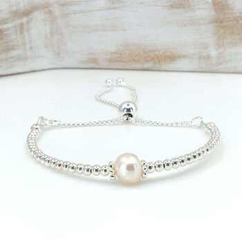 Silver Pearl June Birthstone Bracelet, 5 of 10