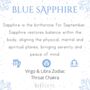 Sapphire September Birthstone Hoop Earrings, thumbnail 6 of 10