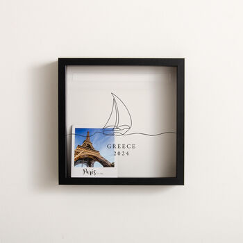 Personalised Travel Memory Frame Sail Boat, 2 of 6
