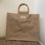Personalised Square Jute Tote Bag, thumbnail 3 of 5