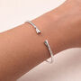 Horse Hoof Open Cuff Bangle, Equestrian Jewellery, thumbnail 5 of 9