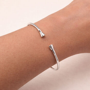 Horse Hoof Open Cuff Bangle, Equestrian Jewellery, 5 of 9