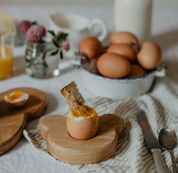 Wooden Bear Breakfast Board And Egg Cup Set, 7 of 12