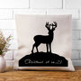 Personalised Reindeer Silhouette Cushion Cover, thumbnail 1 of 5