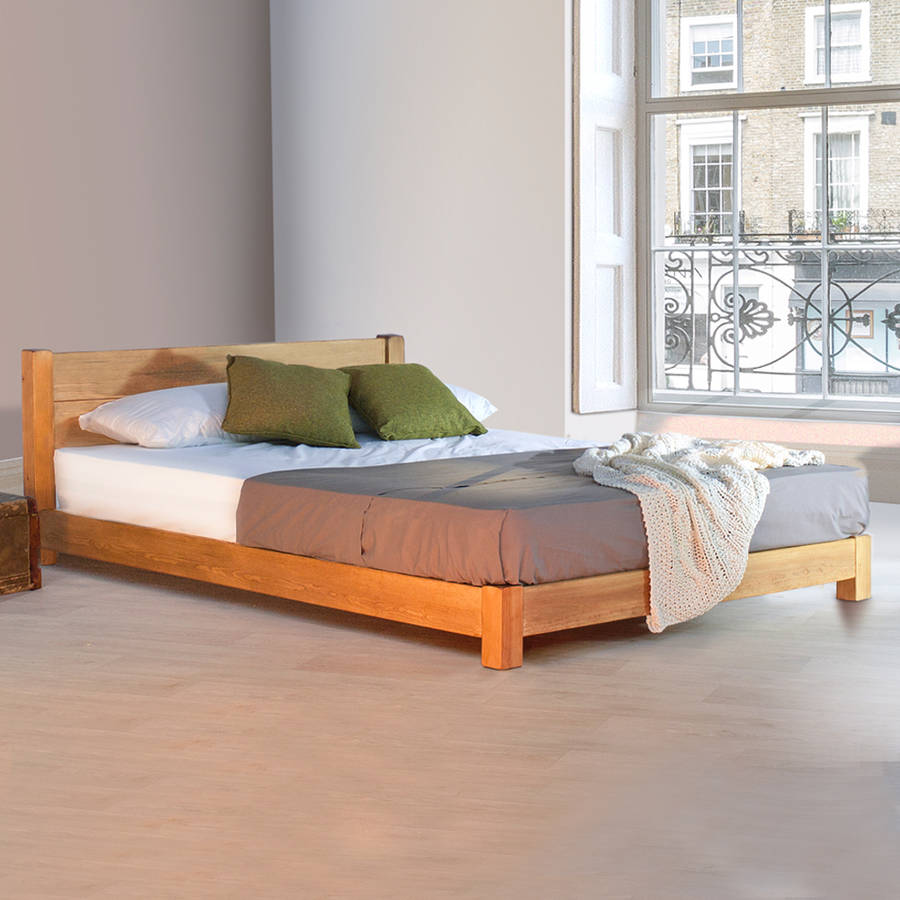 low oriental space saver wooden bed frame by get laid beds