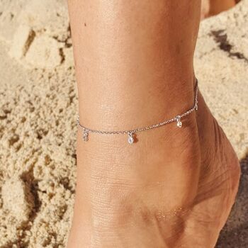 Anklet With Sparkle Drops, 2 of 6