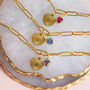 Heart Charm Bracelet With Birthstone Heart, thumbnail 1 of 8