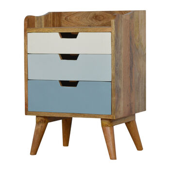 Contemporary Bedside Table Gradient Coloured Drawers, 2 of 8