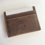 Leather Men's Card Holder ~ Rfid Protected, thumbnail 3 of 5