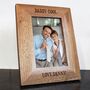 Personalised Dad's Oak Picture Frame, thumbnail 3 of 7
