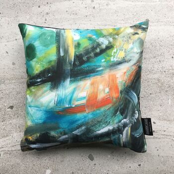 Painterly Abstract Cushion, 2 of 6
