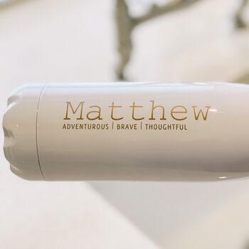 Personalised Luxury Water Bottle For Him, 2 of 2