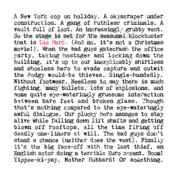 Die Hard Movie Plot Print, Film Lover Gift, 4 of 10
