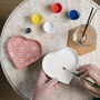Paint Your Own Ceramic Heart Plate Kit, thumbnail 6 of 12