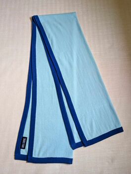 Personalised Aqua Blue 100% Cashmere Wrap Gift Boxed, 4 of 8