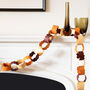 Earthy Tones Paper Chain Garland, Three Meters Long, thumbnail 1 of 8