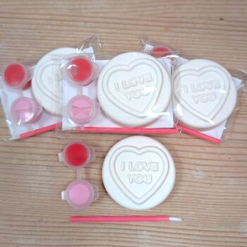 Paint Your Own Valentine Mini Craft Kit I Love You Sweet, 2 of 3