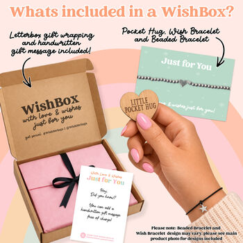 Sending Hugs Wish Box, Letterbox Gift To Send Hugs, 3 of 3