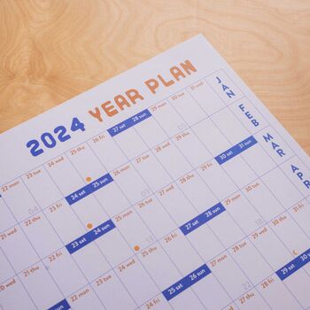 2024 A1 Year Wall Planner | The Sun Will Shine, 2 of 7
