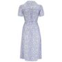 Peggy Dress In Daisy Print 1940s Vintage Style, thumbnail 2 of 3