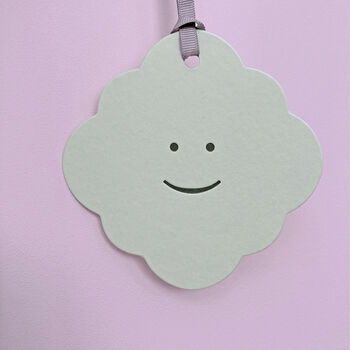 'Smile Cloud' Letterpress Hanging Card, 5 of 5