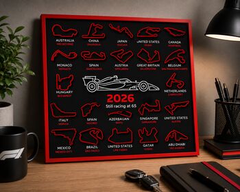 2026 Personalised Racing Calendar, 4 of 4