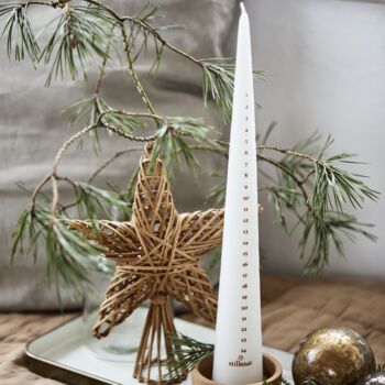 White Cone Shaped Advent Candle, 2 of 3