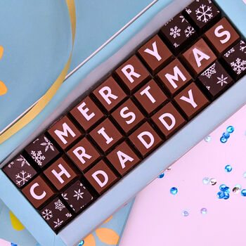 Personalised Dad, Daddy, Papa, Christmas Chocolates, 5 of 8