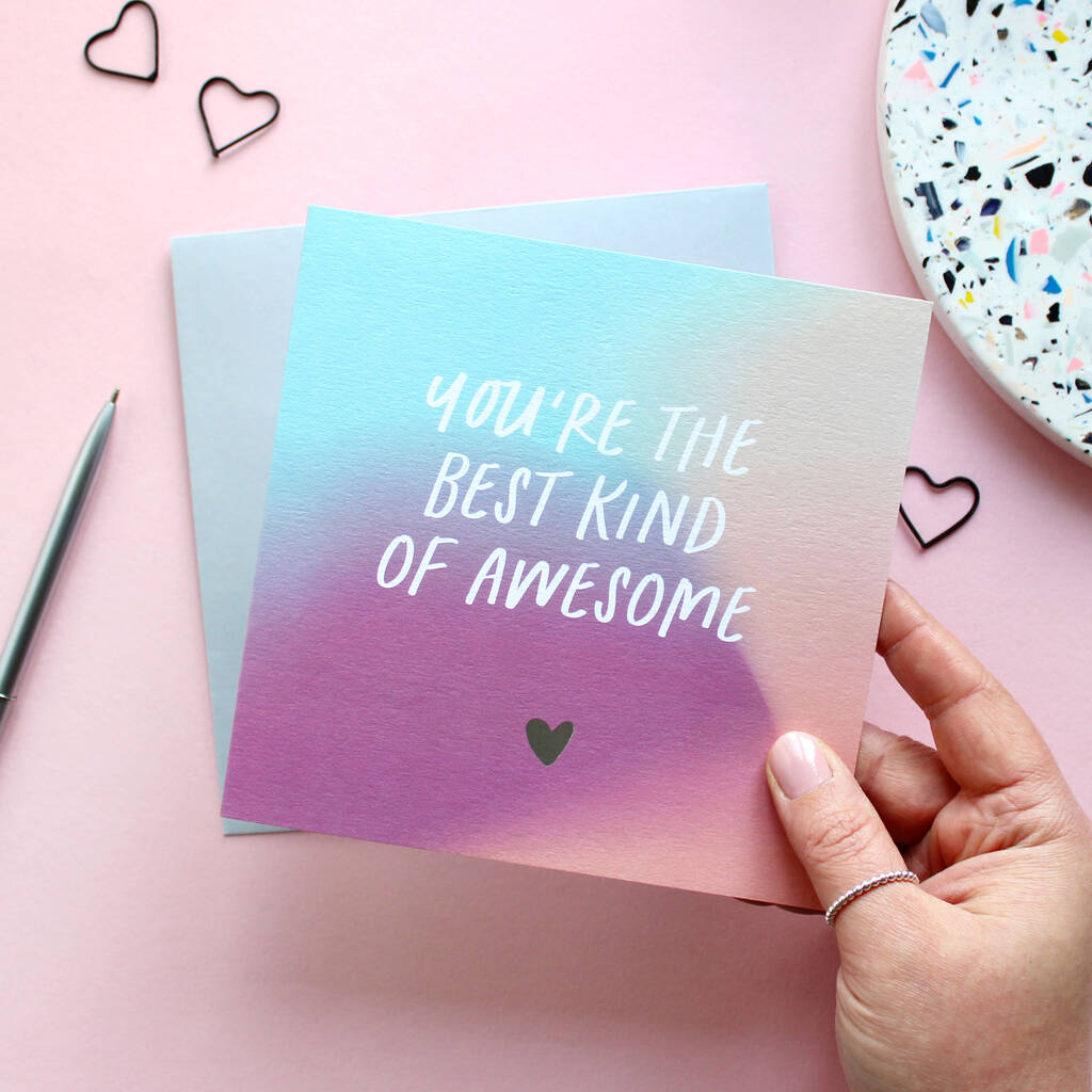 You're The Best Kind Of Awesome Love Card, 1 of 4
