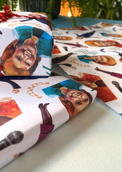 Cilla Inspired Wrapping Paper, Retro Camp 80s Gift Wrap, 7 of 12