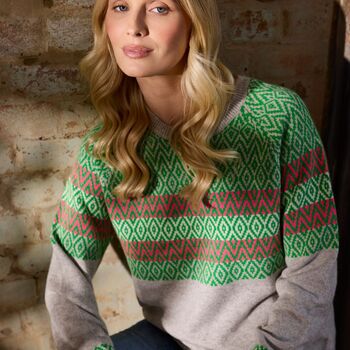 Isla Fairisle Cashmere Jumper, 2 of 7
