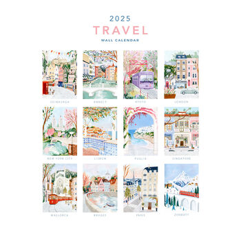 2025 Travel Desk Calendar, 6 of 8